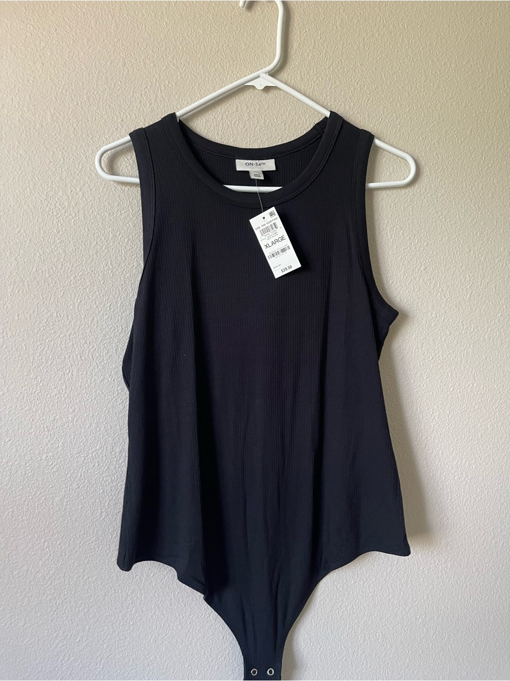 On 34th Tank top ribbed body suit XL